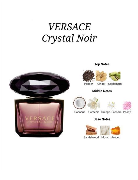 versace crystal noir fragrance notes.